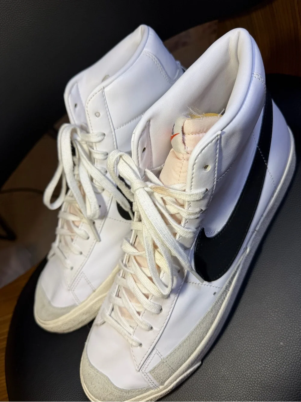 Nike Blazer Mid '77 Vintage Mens Size 13 White Lifestyle Athletic Shoes Sneakers